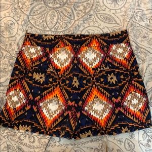 ZARA high waist shorts. Multi colored